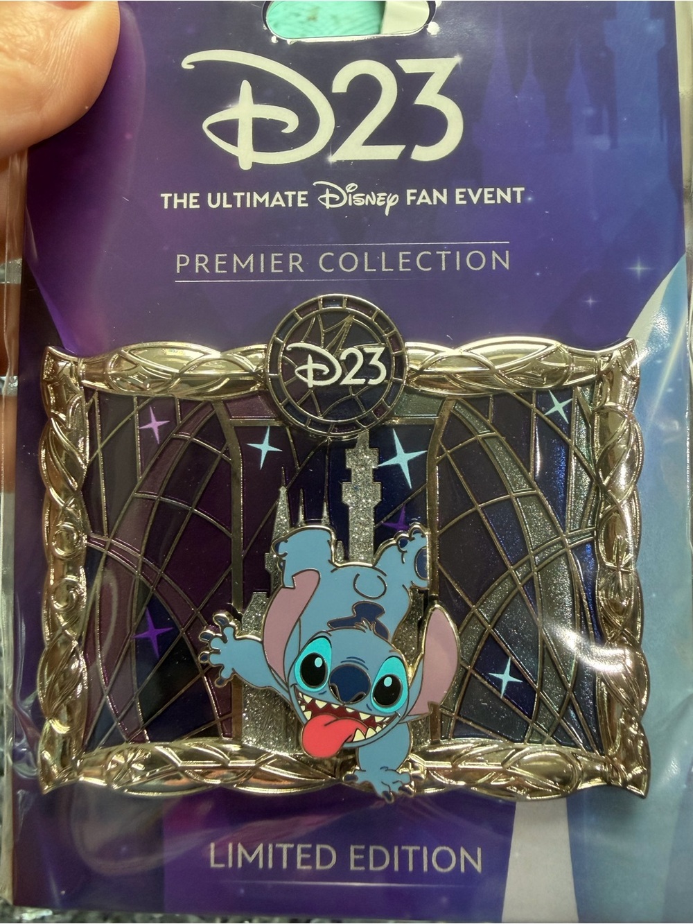 Disney D23 premier pin 2026 by RSP. Stitch only.